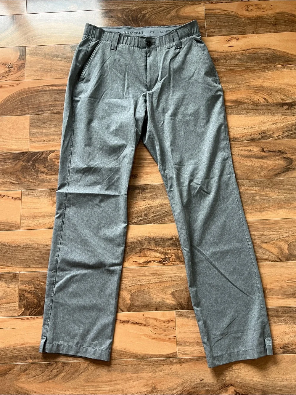 Under Armour Golf Pants Mens 32x32 Gray Stretch Loose Fit Performance Heathered